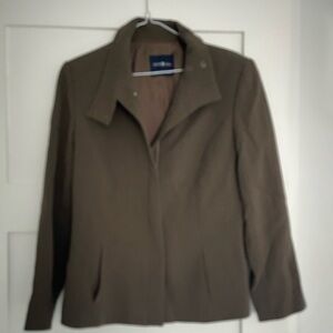 Olive Green Blazer Jacket by Ron Leal